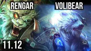 RENGAR vs VOLIBEAR (TOP) | 7/1/7, 2.3M mastery, 1900+ games | KR Diamond | v11.12