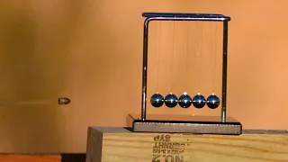 Bullet vs Newton's Cradle at 100,000 FPS - The Slow Mo Guys