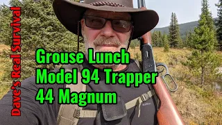 218. Grouse Lunch on the Trail, Model 94 Trapper, 44 Magnum.