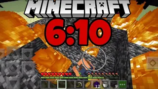 Minecraft Bedrock Mobile Speedrun 6:10 1.16.100+ SSG