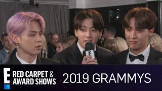 BTS Is "So Thankful" for Their "Terrific" Fans at 2019 Grammys | E! Red Carpet & Award Shows