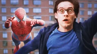 Andrew Garfield Tries to Save Tobey Maguire