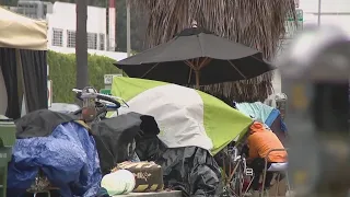Homeless encampments adjacent to Beverly Hills