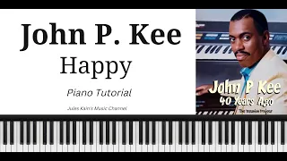 John P. Kee - Happy - Jazz Chords - Piano Tutorial - Sheet Music + MIDI File