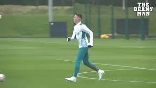 Manchester City squad train ahead of Atlético Madrid Champions League clash