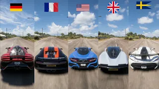 FASTEST CAR FROM EACH COUNTRY | FORZA HORIZON 5 TOP SPEED BATTLE