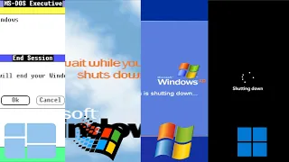 Evolution of Windows Shutdown Screens (1985 - 2021)