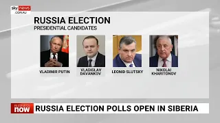 Four candidates vying for the Russian presidency