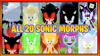 How to find ALL 20 SONIC MORPHS in FIND THE SONIC MORPHS || Roblox