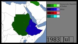 The Second Sudanese Civil War - Every Month (1983-2005)