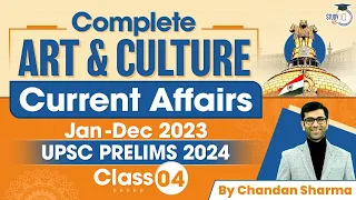 Art and Culture Current Affairs 2023 | Class-4 | UPSC Prelims Revision 2024