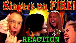 Vocal Coach Reacts To Famous Singers' FULL Power Vocals When They're on FIRE! Ken Tamplin