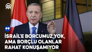 Cumhurbaşkanı Erdoğan Almanya’da konuştu: Biz Holokost cenderesinden geçmedik