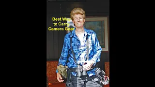 #Shorts - Best Way to Carry Camera Gear for Hiking Using Holsters, Straps, Camera Belt