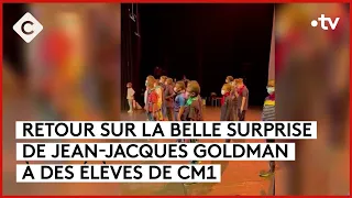 Jean-Jacques Goldman : sa belle surprise à des élèves de CM1 - La Story - C à Vous - 17/05/2024