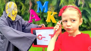 Nastya learns to write words correctly | Spelling challenge for kids