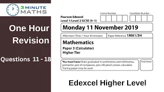 Revise 2023 Higher Edexcel November 2019 P3 Q11 - 18