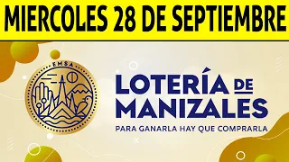 Resultados Lotería de MANIZALES del Miércoles 28 de Septiembre de 2022 | PREMIO MAYOR 😱💰🚨