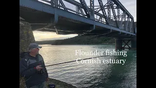 Flounder and Bass fishing in a Cornish estuary