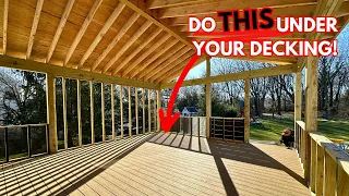 Make Sure You DO THIS When Installing Deck Boards In A Screen Porch!