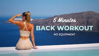 5MIN BACK WORKOUT | no equipment | Evelyn Konrad