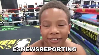 Epic Curmel Moton as a 9 year old kid EsNews boxing