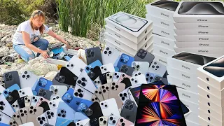 It's my lucky day...Found A lot of phone iphone vivo oppo ipad..At the landfill,Restore oppo Reno7 Z