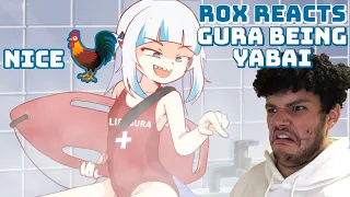 How Can Someone So Cute Be So Cursed?! | Rox Reacts (Gura Being Yabai)