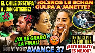 Avance 37🚨¿YA GRABARON LA FINAL? ¿CULPAN A JANETTE? CHILE EXHIBE A JHON cap 36 #survivor méxico 2024