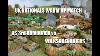 Flames of War Battle Report - UK Nationals Warm Up - US 3rd Armoured vs Volks Grenadiers