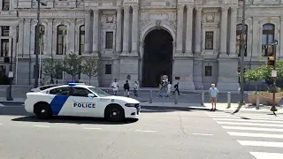 RARE CODE 3 RESPONSE! Homeland Security Federal Protective Services Police respond in Philadelphia