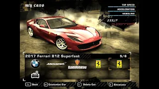 NFS Most Wanted - Ferrari 812 Superfast