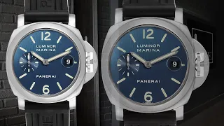 Panerai Luminor Marina Blue Dial Rubber Strap Mens Watch PAM00070 PAM070 | SwissWatchExpo