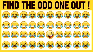 HOW GOOD ARE YOUR EYES l Find The Odd Emoji Out l Only genius can find it..