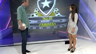 Fernanda Maia, gandula destaque na final da Taçaa Rio participa do Globo Esporte