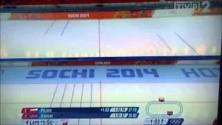 SOCHI: Polska vs Norwegia - łyżwiarstwo szybkie (bieg drużynowy)