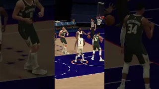 Giannis Antetokounmpo posterizes James Harden on NBA 2K23 Arcade Edition