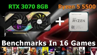 How Good Is This GPU At Ray Tracing? Ryzen 5 5500 + RTX 3070 - Test In 16 Games
