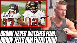 Gronk Says He Never Watches Film, Brady Tells Him Everything | Pat McAfee Reacts