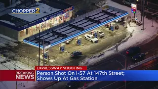 Person Shot On I-57 At 147th Street, Shows Up At Gas Station