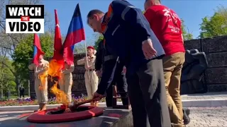 Donetsk People's Republic leader holds Victory Day Parade in Mariupol