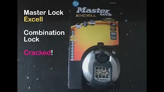 Master lock Excell Combination Lock Cracked  Decoded! | How To Picks Locks