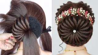 elegant juda hairstyle for women | hairstyle for saree | hairstyle for traditional wear