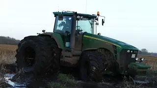 Best Of John Deere 8530 | Pure Sound | Mudding, Stucks, Pulling & Working Hard | Danish Agriculture