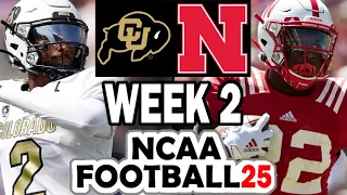 Colorado at Nebraska - Week 2 Simulation (2024 Rosters for NCAA 14)
