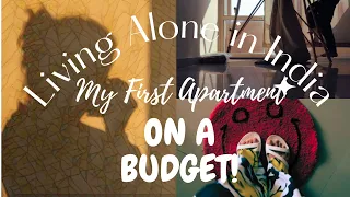 Living Alone🙂 in India🇮🇳|Setting up my First Apartment on a Budget🏡|Amazon Haul#gurgaon#livingalone