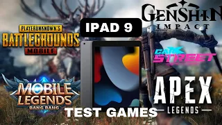 Ipad 9th GEN Test Gaming | BEST FOR GAMING? Lag And drop FPS?