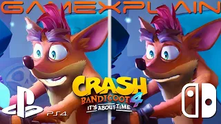 Crash Bandicoot 4 Graphics Comparison (Switch vs. PS4 Pro)