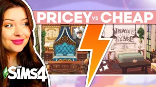 Using Only EXPENSIVE vs. CHEAP Items in The Sims 4 // Build Challenge