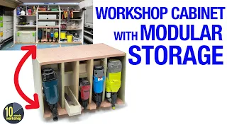 Workshop Cabinet with Modular Storage [video 467]